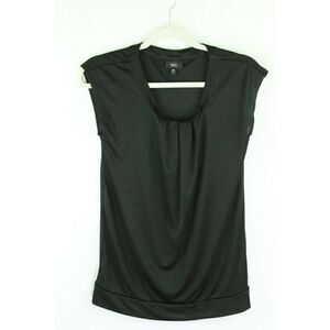 Mossimo Black Top Women's Size XS Satin Sleeveless Evening Cocktail